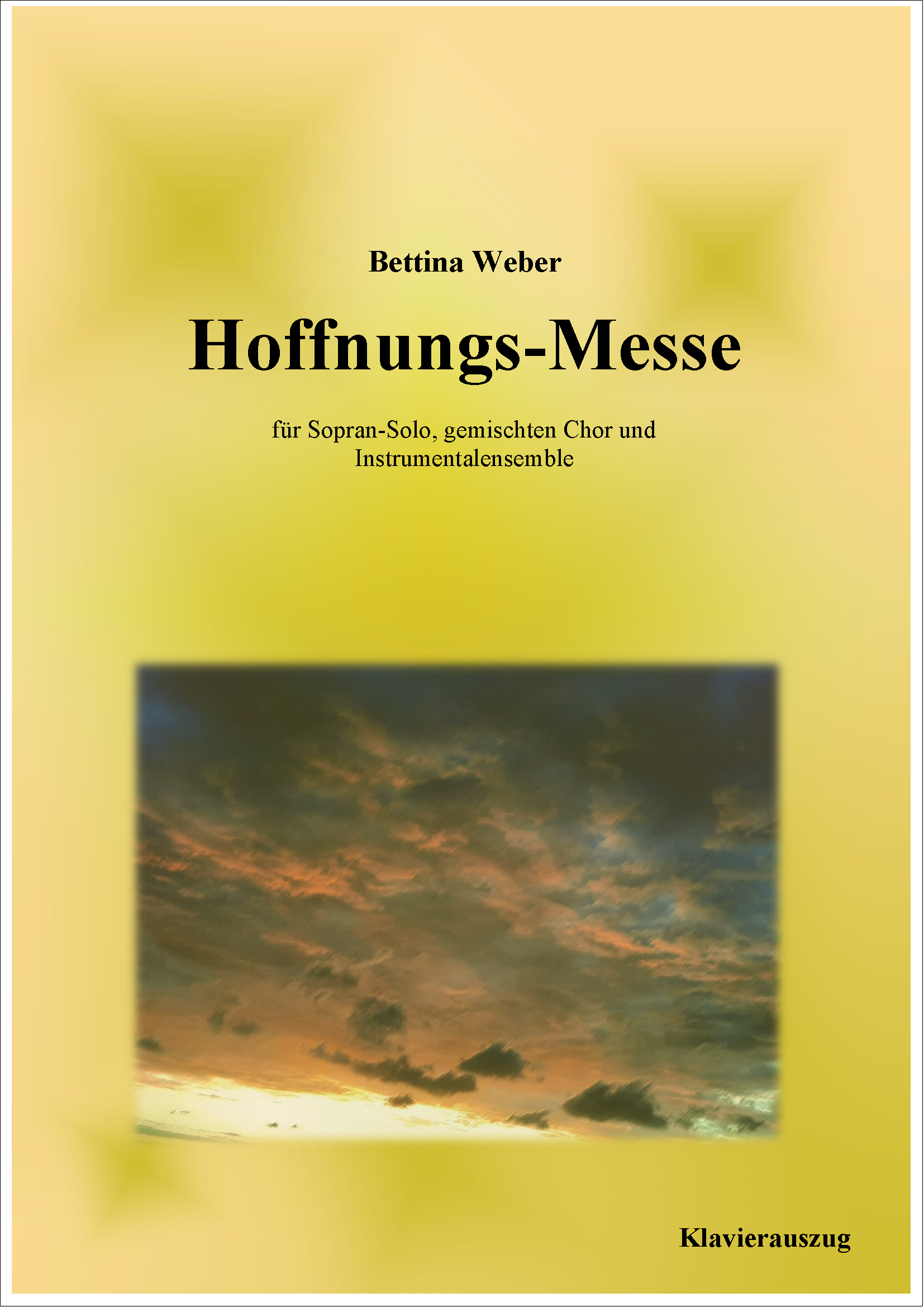 Hoffnungs-Messe Cover der Notenausgabe