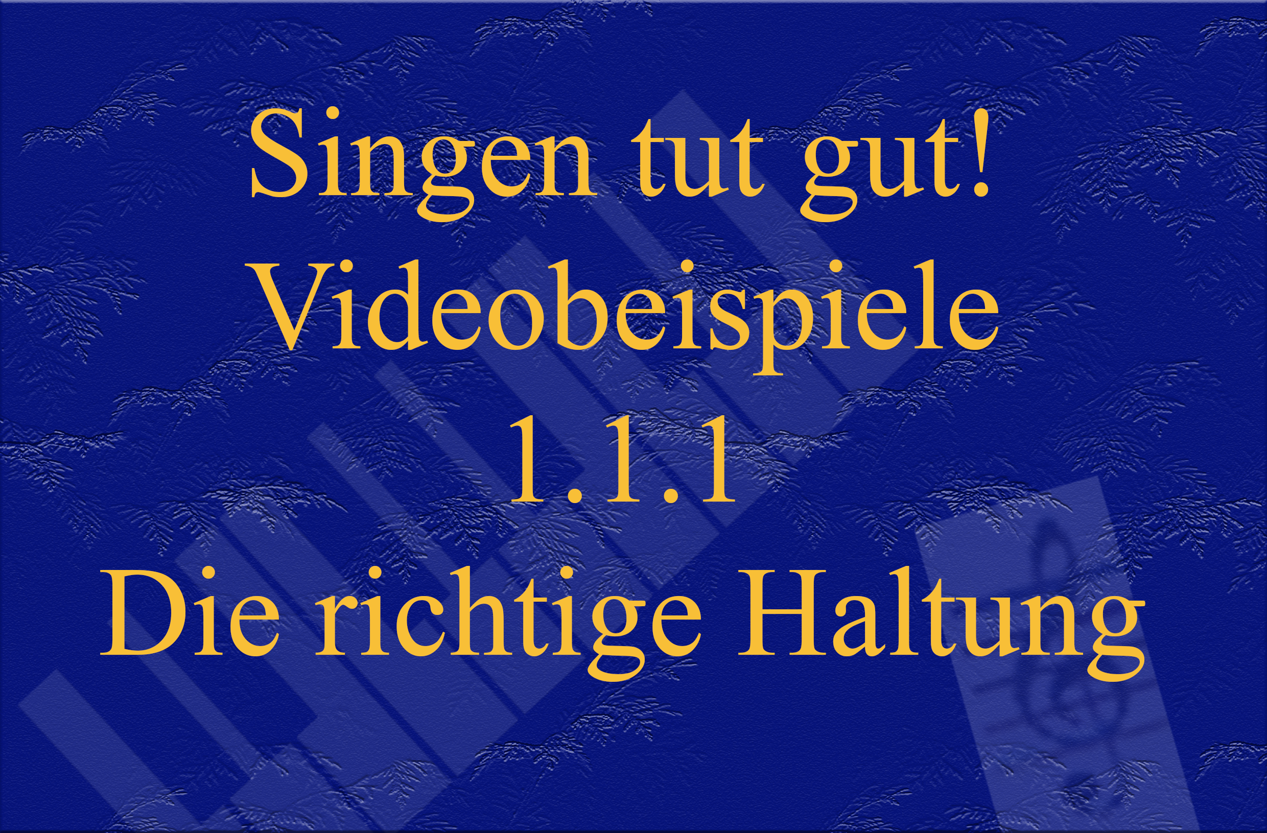 Videobeispiel 1.1.1