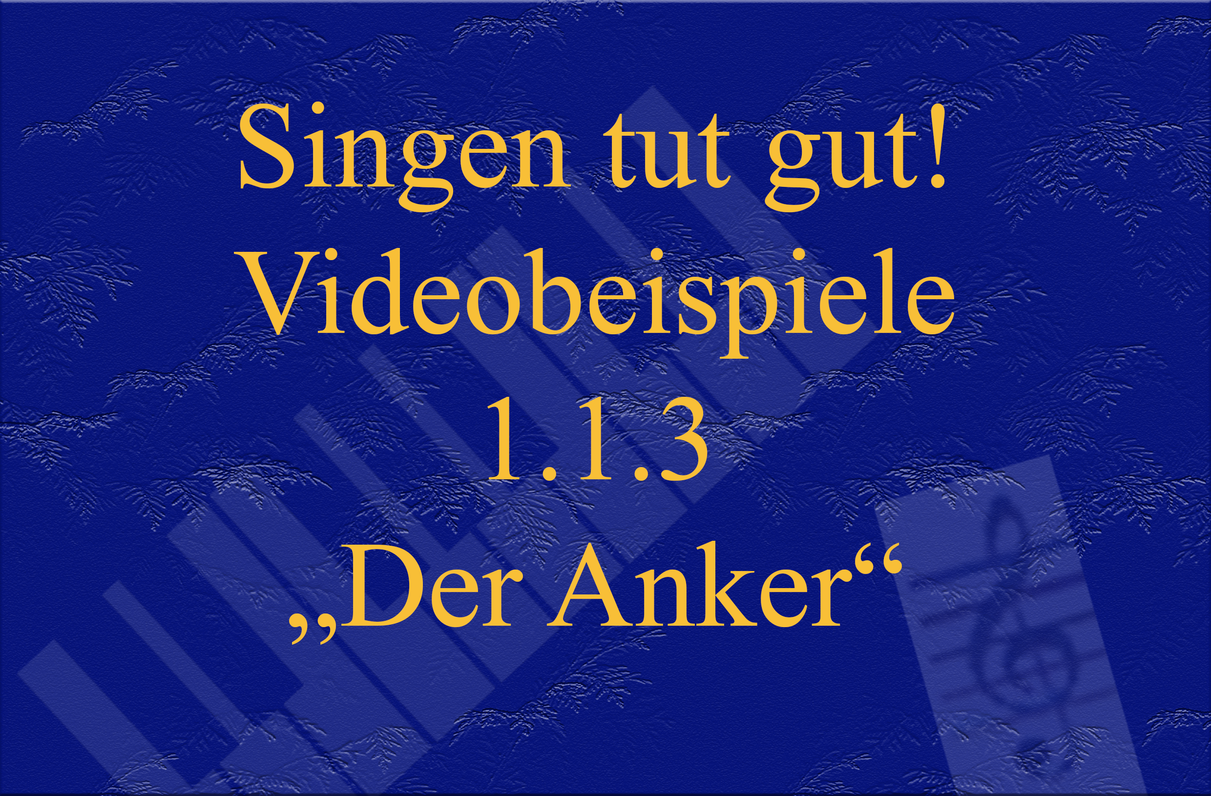 Videobeispiel 1.1.3