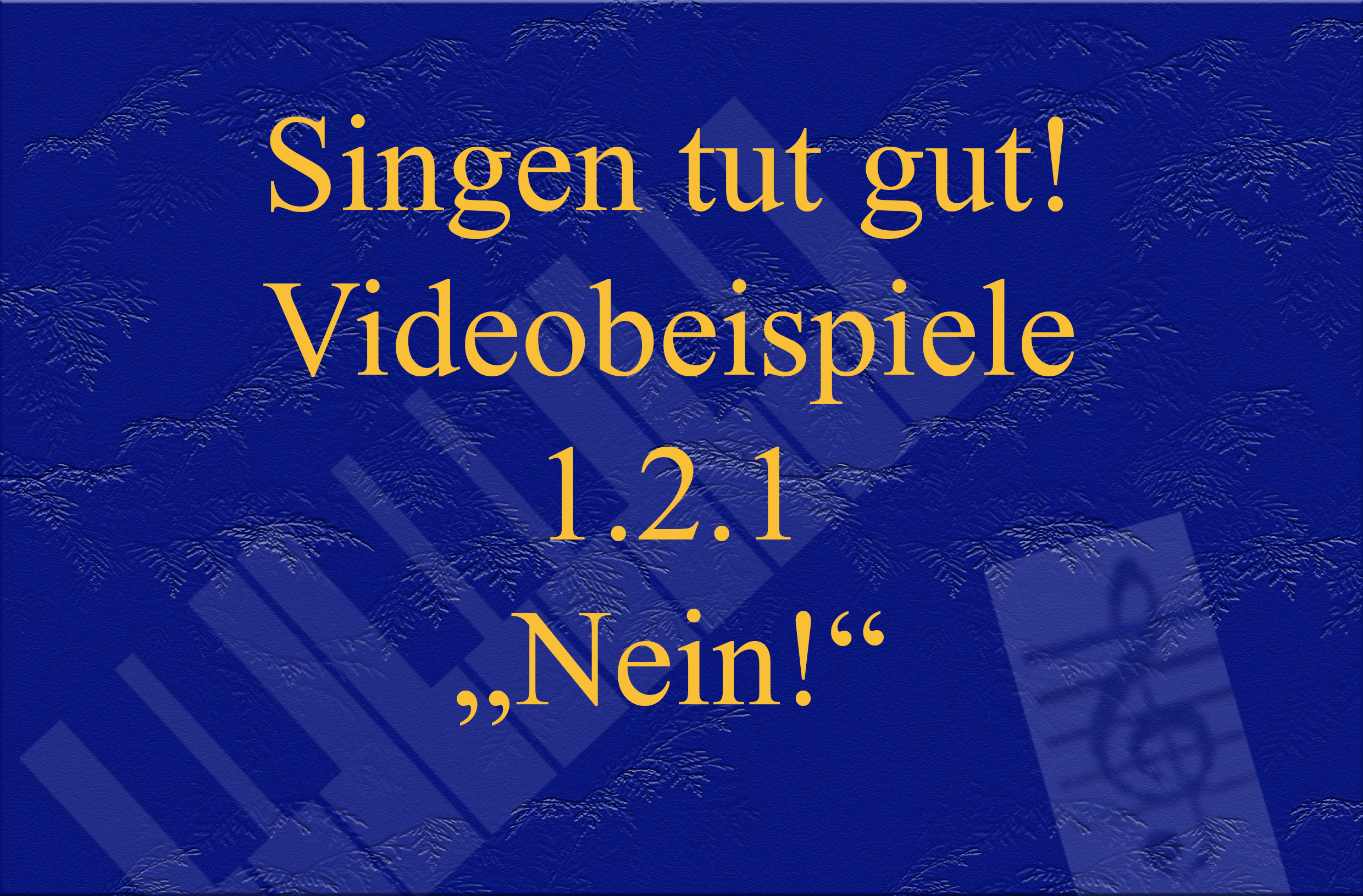 Videobeispiel 1.2.1