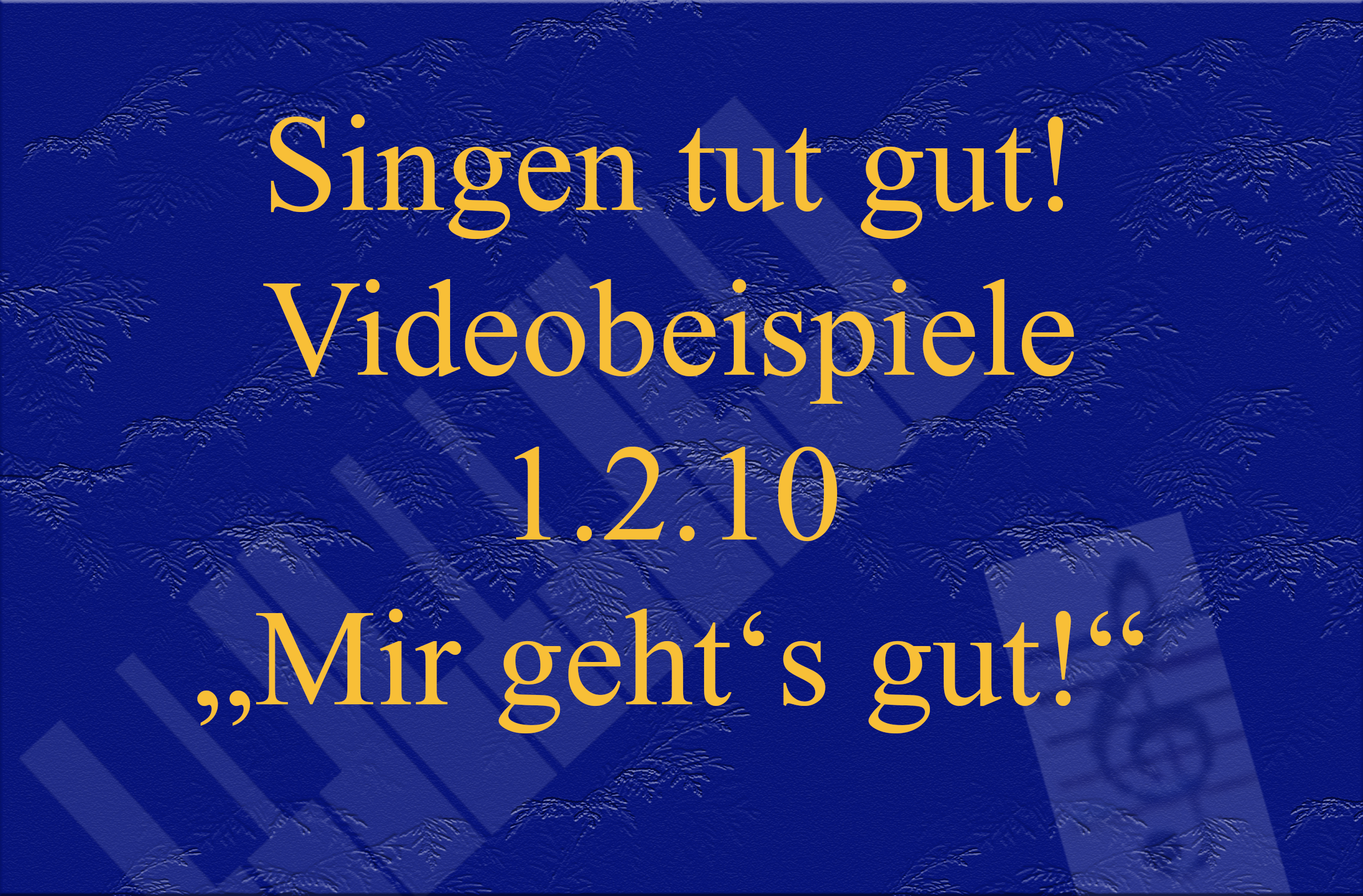 Videobeispiel 1.2.10