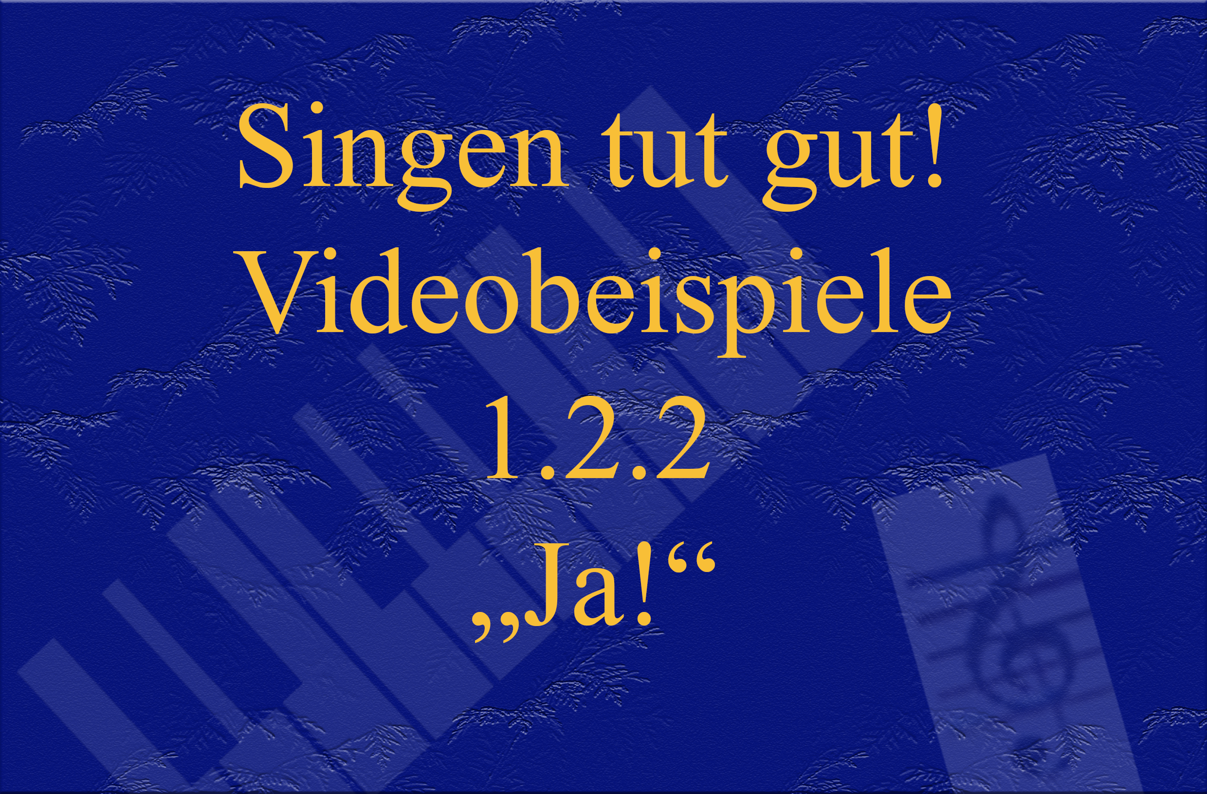 Videobeispiel 1.2.2