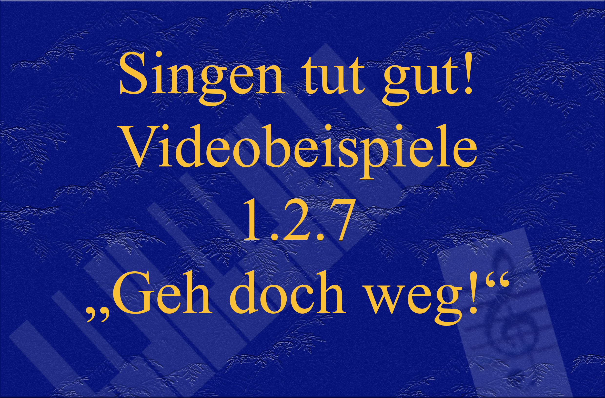 Videobeispiel 1.2.7