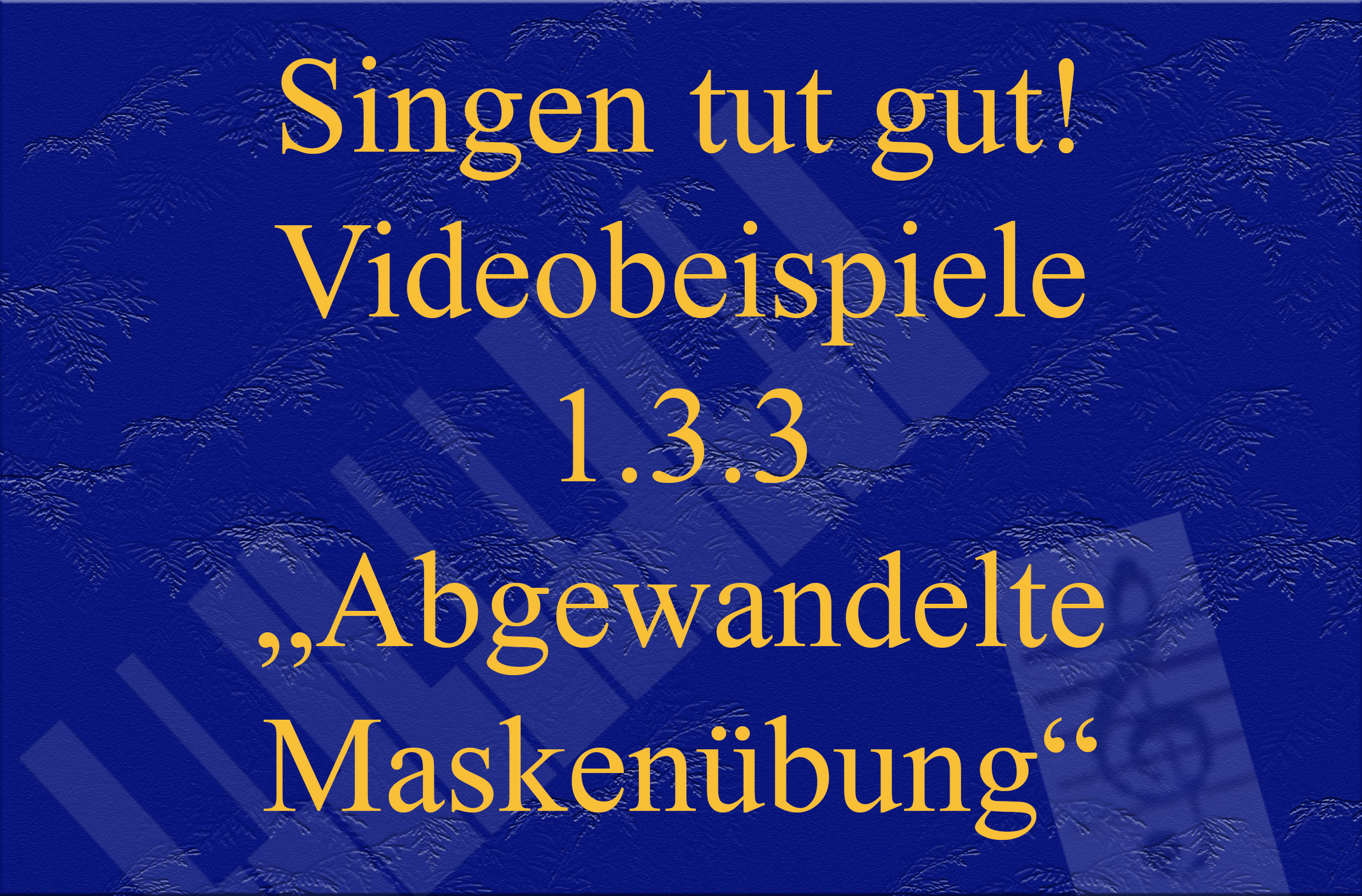 Videobeispiel 1.3.3